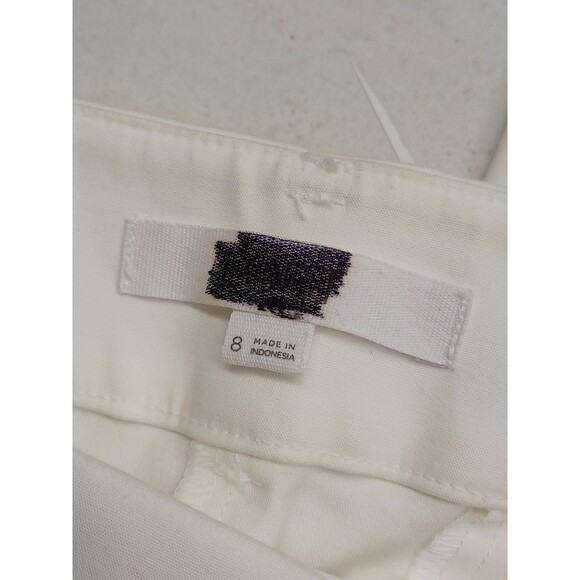 LOFT The Riviera cropped Pant Ivory Cream Sz 8 NWT - Picture 4 of 6